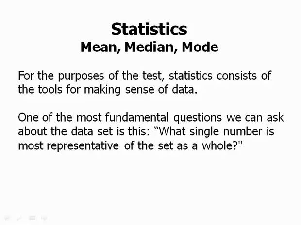 GMAT数学讲解:Mean, Median, Mode哔哩哔哩bilibili