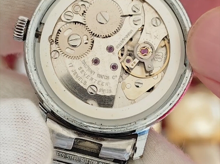 美国华生男士手动机械表17钻机芯