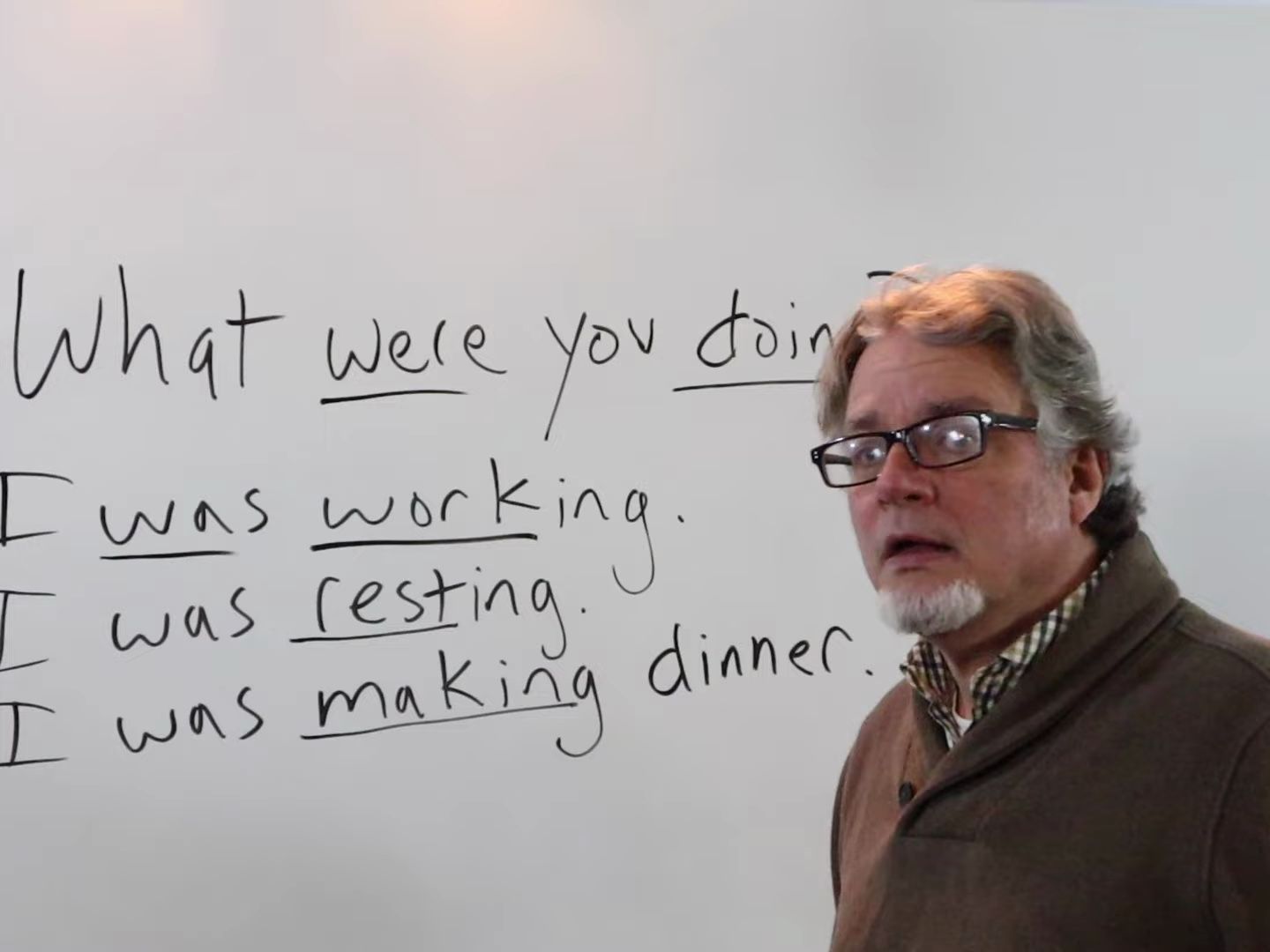 the past continuous tense in english