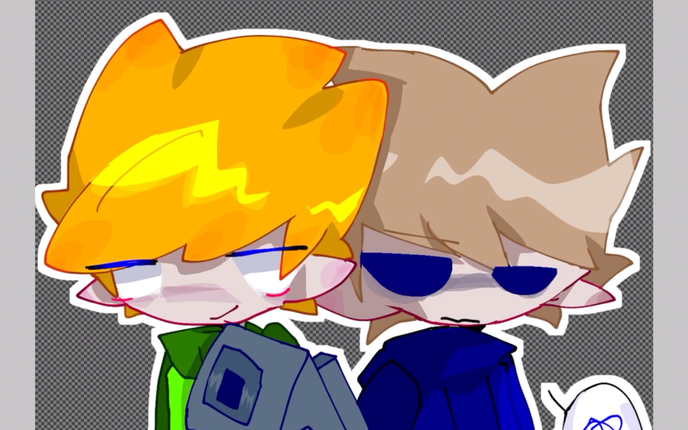 【eddsworld/picosschool】感觉他俩很像就画了xd