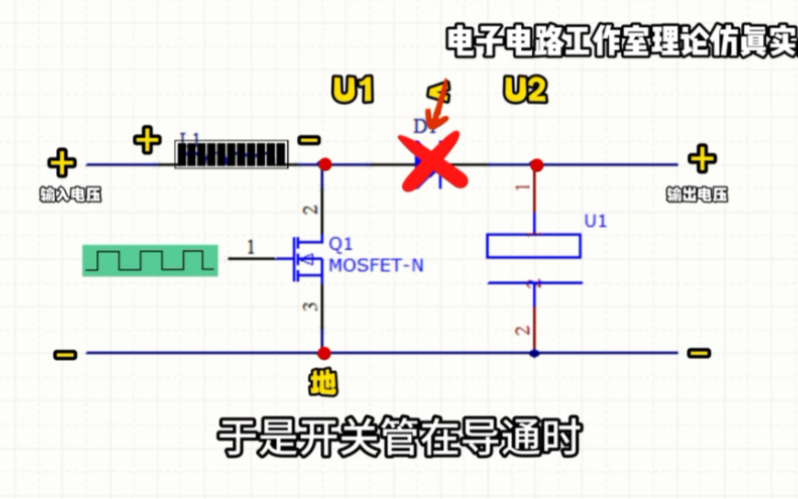 BOOST是如何实现升压的?#MOS管#电感#开关电源#boost升压电路 #二极管哔哩哔哩bilibili