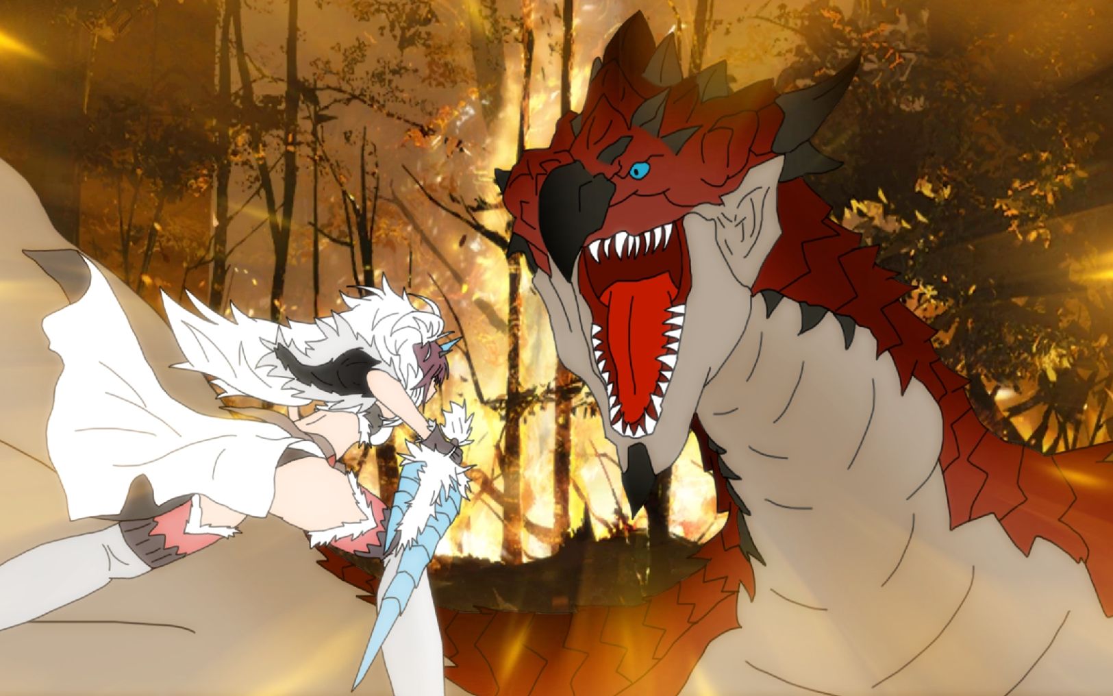 【明日方舟x怪物猎人】夜 刀 屠 龙 !