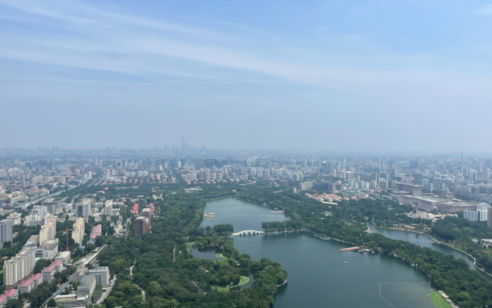 中央电视塔俯瞰风景