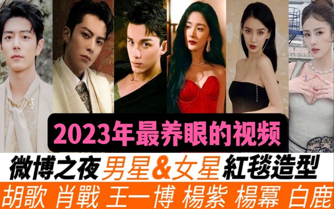 2023微博之夜14位男星与24位女星红毯造型!肖战造型王子降临,王鹤棣暗夜伯爵,吴磊很欲很性感!杨紫、刘亦菲、杨幂美到了极致,热巴却被造型师坑...