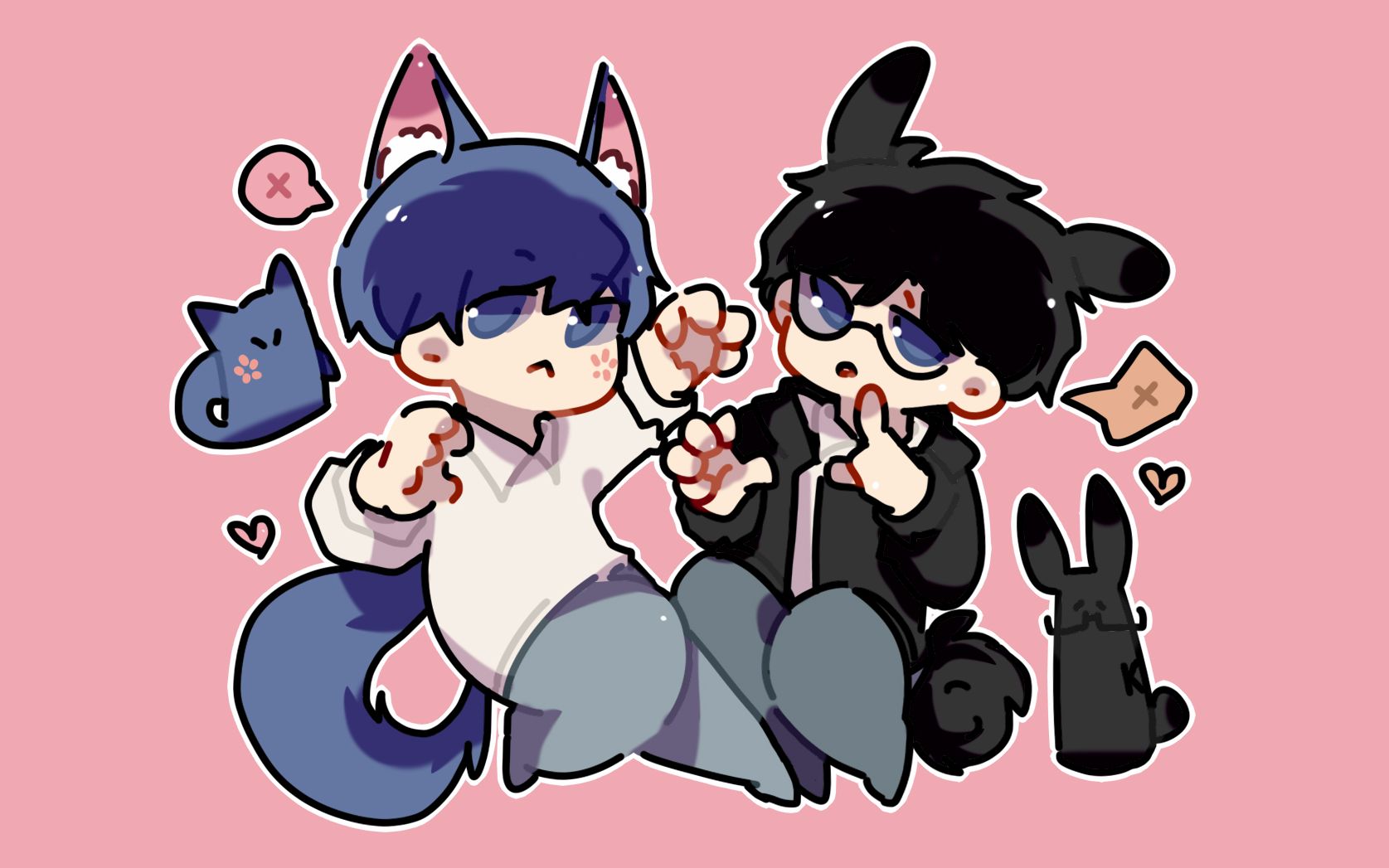 【合作手书/k花】小狐狸_哔哩哔哩 (゜-゜)つロ 干杯~-bilibili