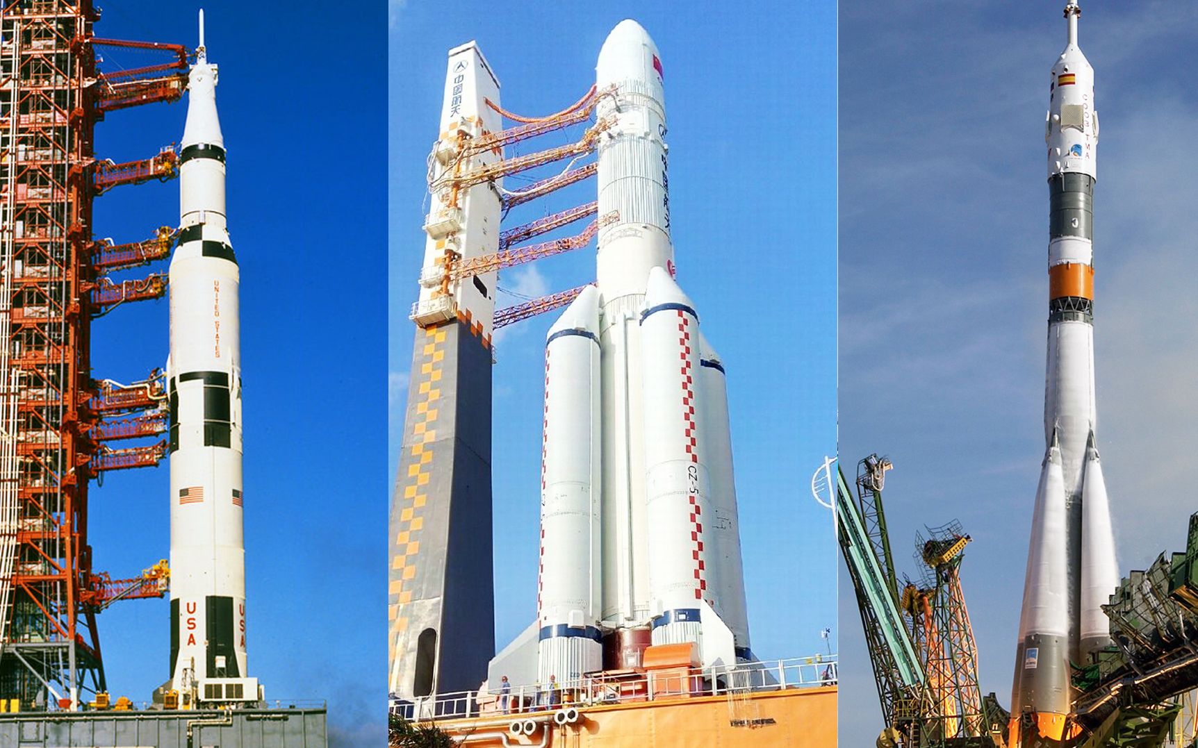 长征五号vs土星五号?火箭工厂比写字楼高?看完为中国骄傲!