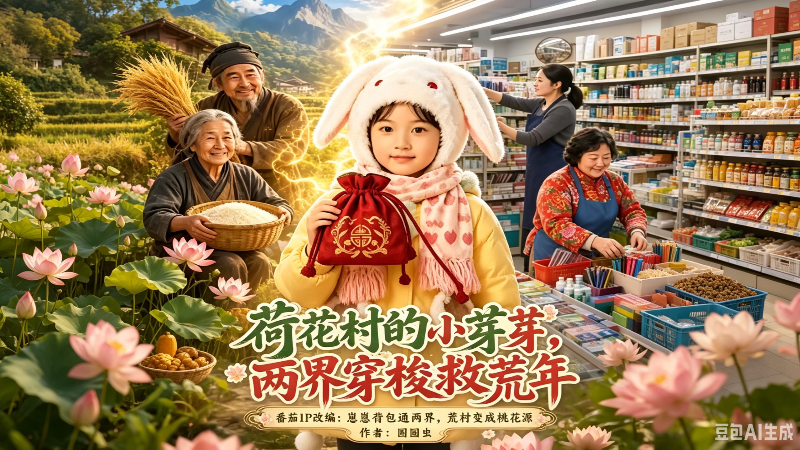 荷花村的小芽芽第一季完结篇(415集)AI短剧