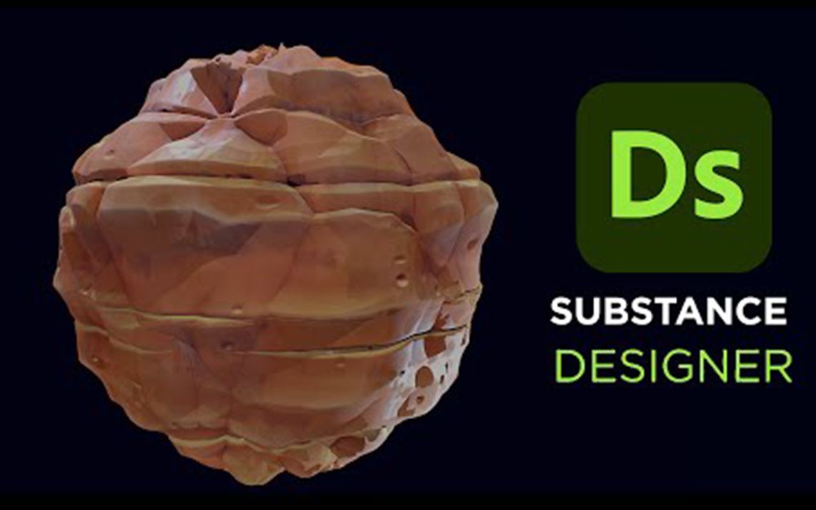 Substance 3D Designer制作风格化石头材质!哔哩哔哩bilibili