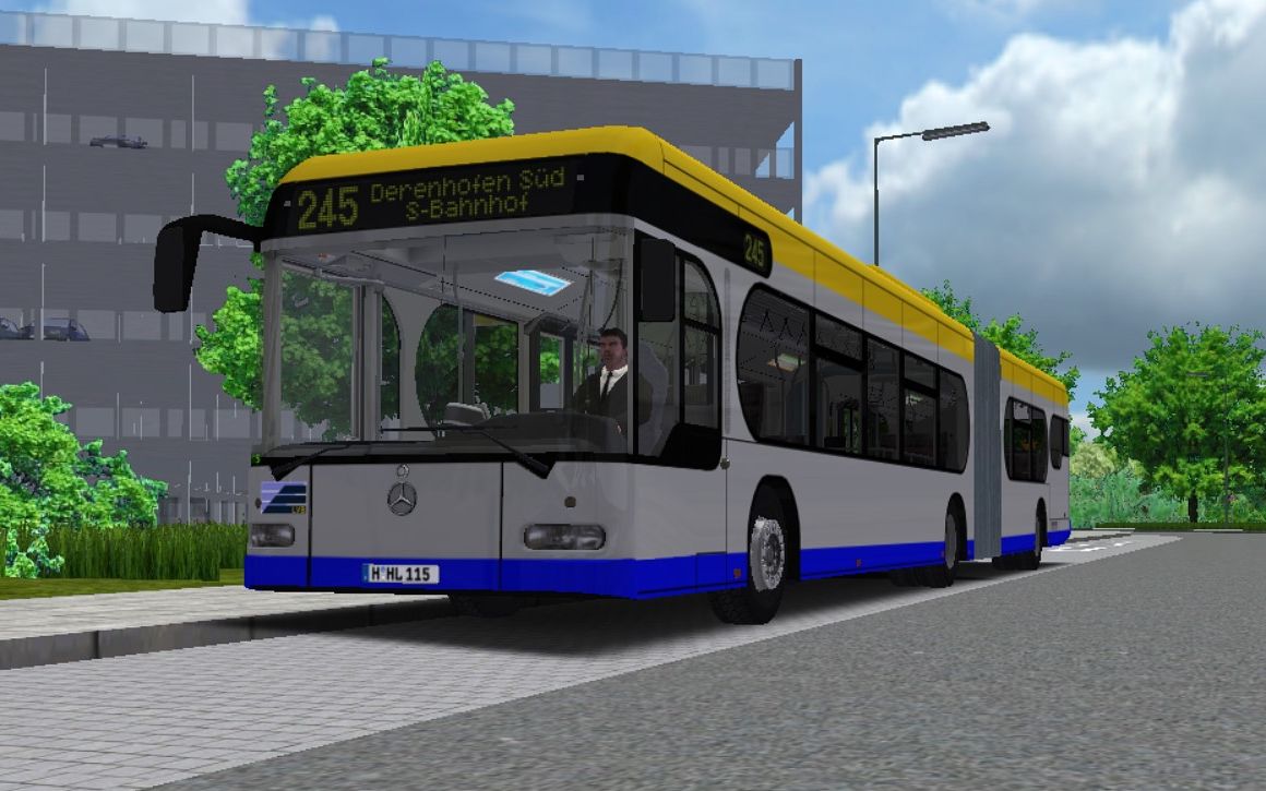 【omsi2】车坏路上了 驾驶汉诺威世博会版奔驰西塔罗行驶于ahlheim