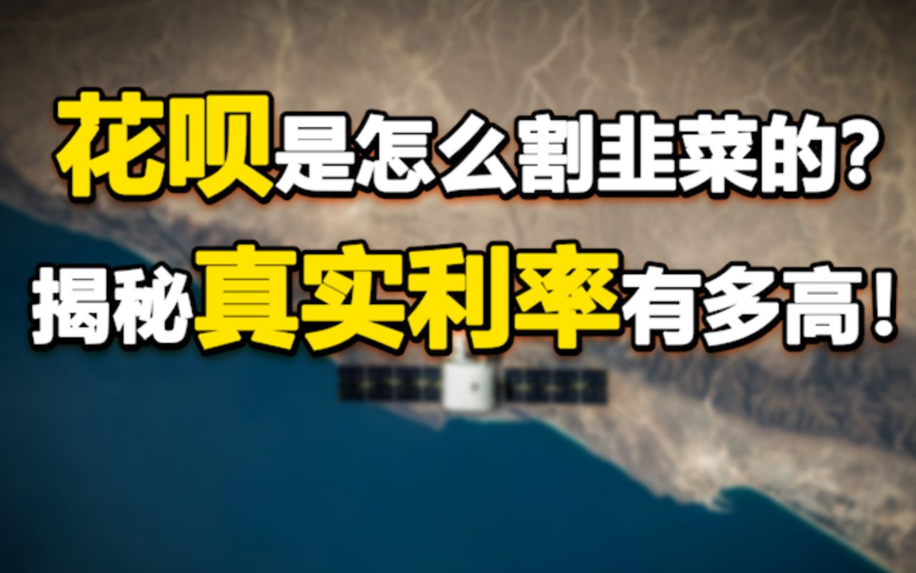 花呗分期是怎么割你韭菜的?揭秘它的真实利率有多高!哔哩哔哩bilibili