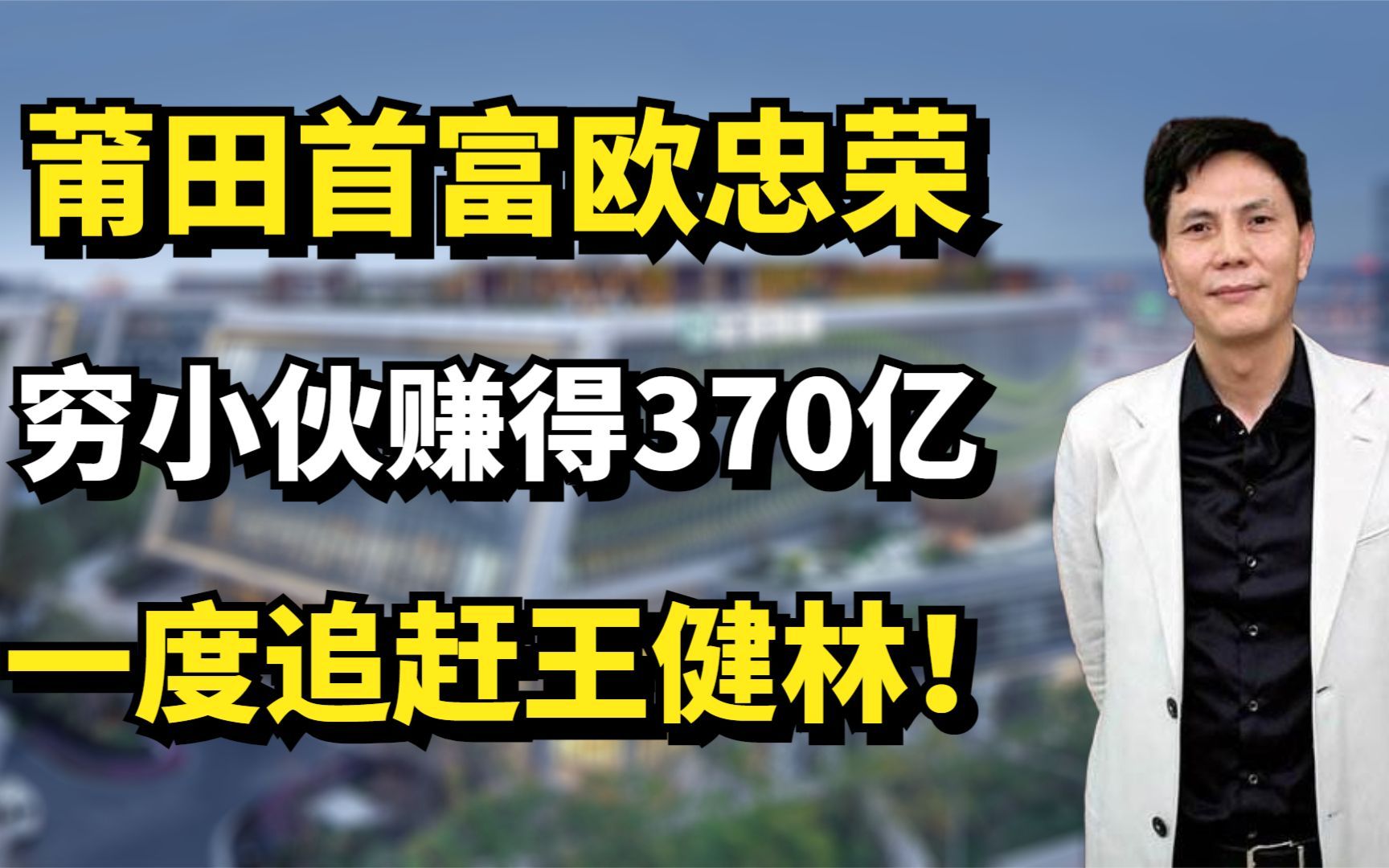 莆田首富欧忠荣:穷小伙靠亏损赚得370亿,一度追赶王健林!哔哩哔哩bilibili