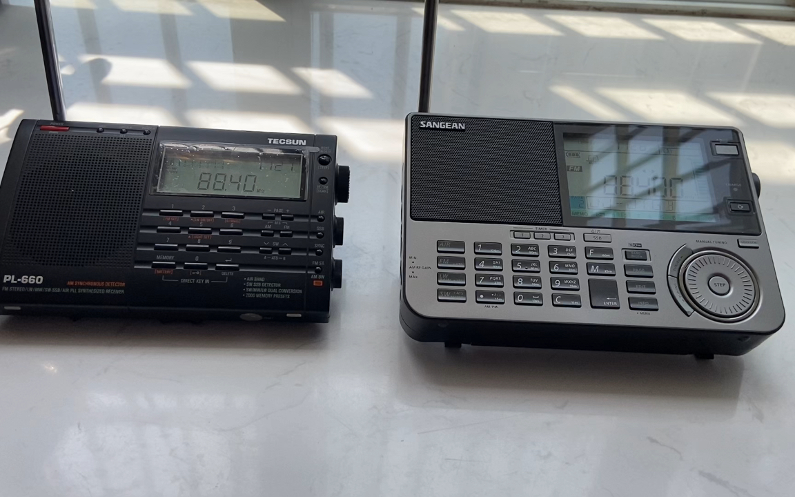 山进909x2收音机效果对比