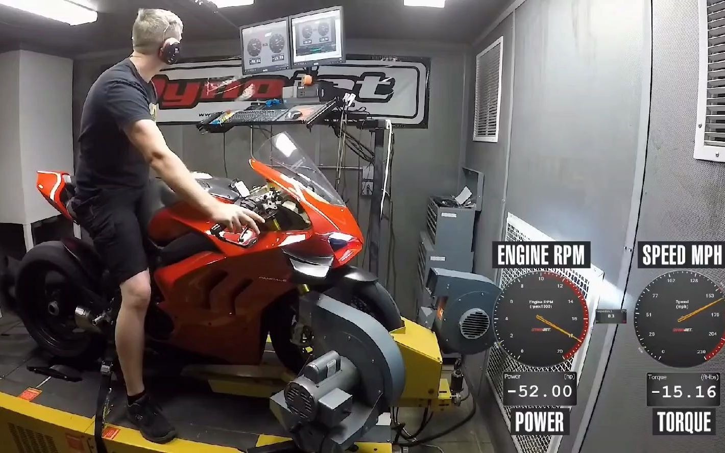 2019杜卡迪paniglev4r马力机测试表现