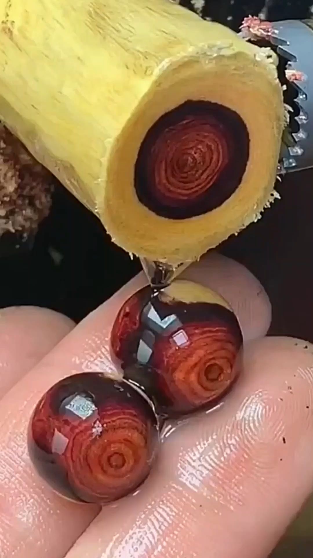 车木珠,做小叶紫檀和金丝楠木手串