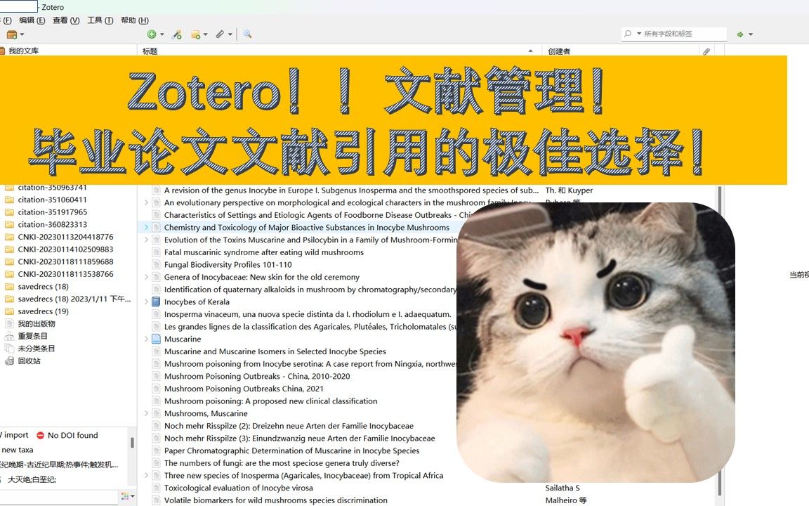 Zotero!!文献管理!毕业论文文献引用的极佳选择!哔哩哔哩bilibili