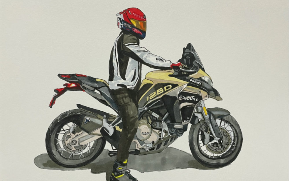 杜卡迪,机车手绘