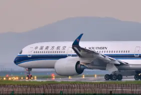 Video herunterladen: 大雨天吹水起飞的南航A350