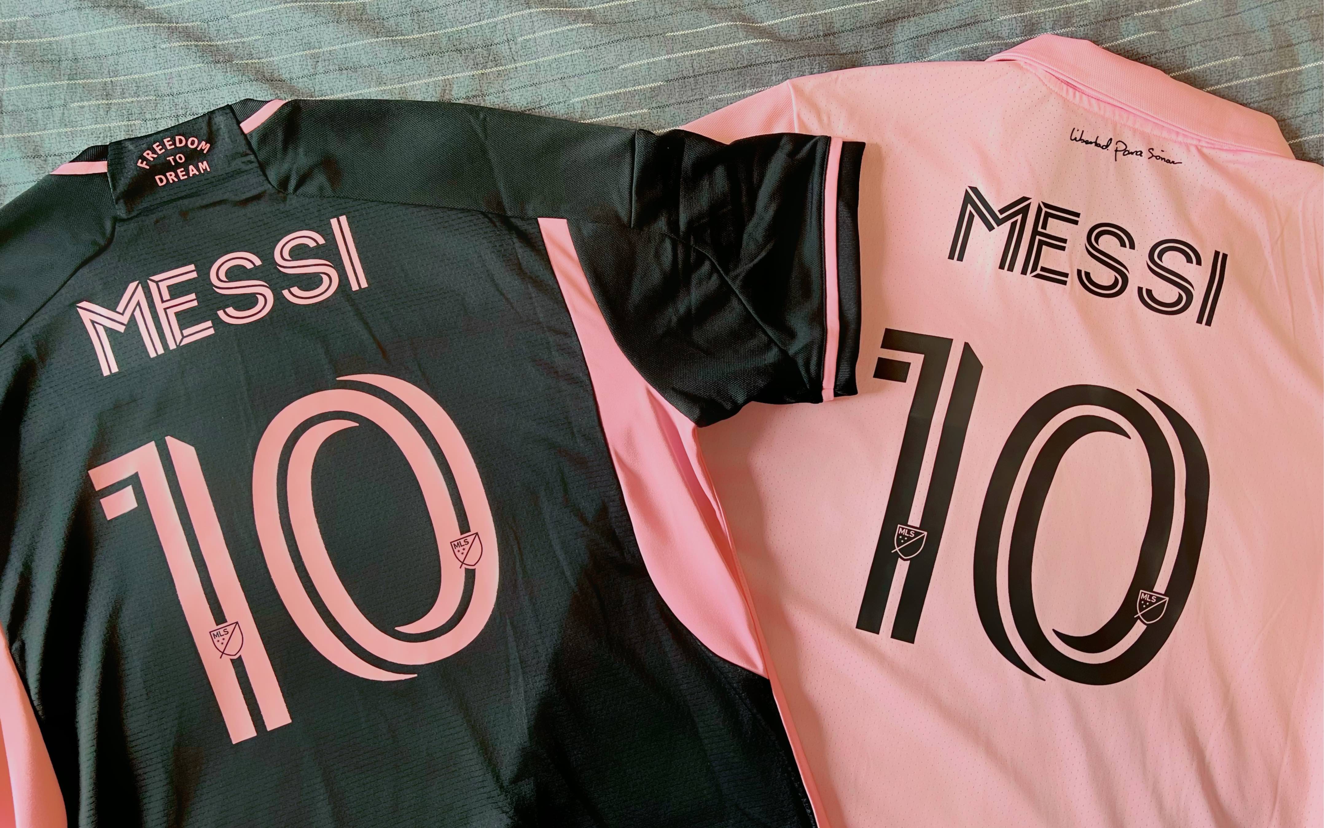 梅西10号迈阿密国际主客场球员版球衣开箱 黑粉是超越黑金最叼的配色!