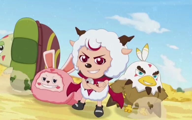 原来变成破影大王后的喜羊羊这么强,沸羊羊居然长出了野牛角?