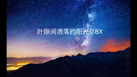 [图]叶隙间洒落的阳光0.8X