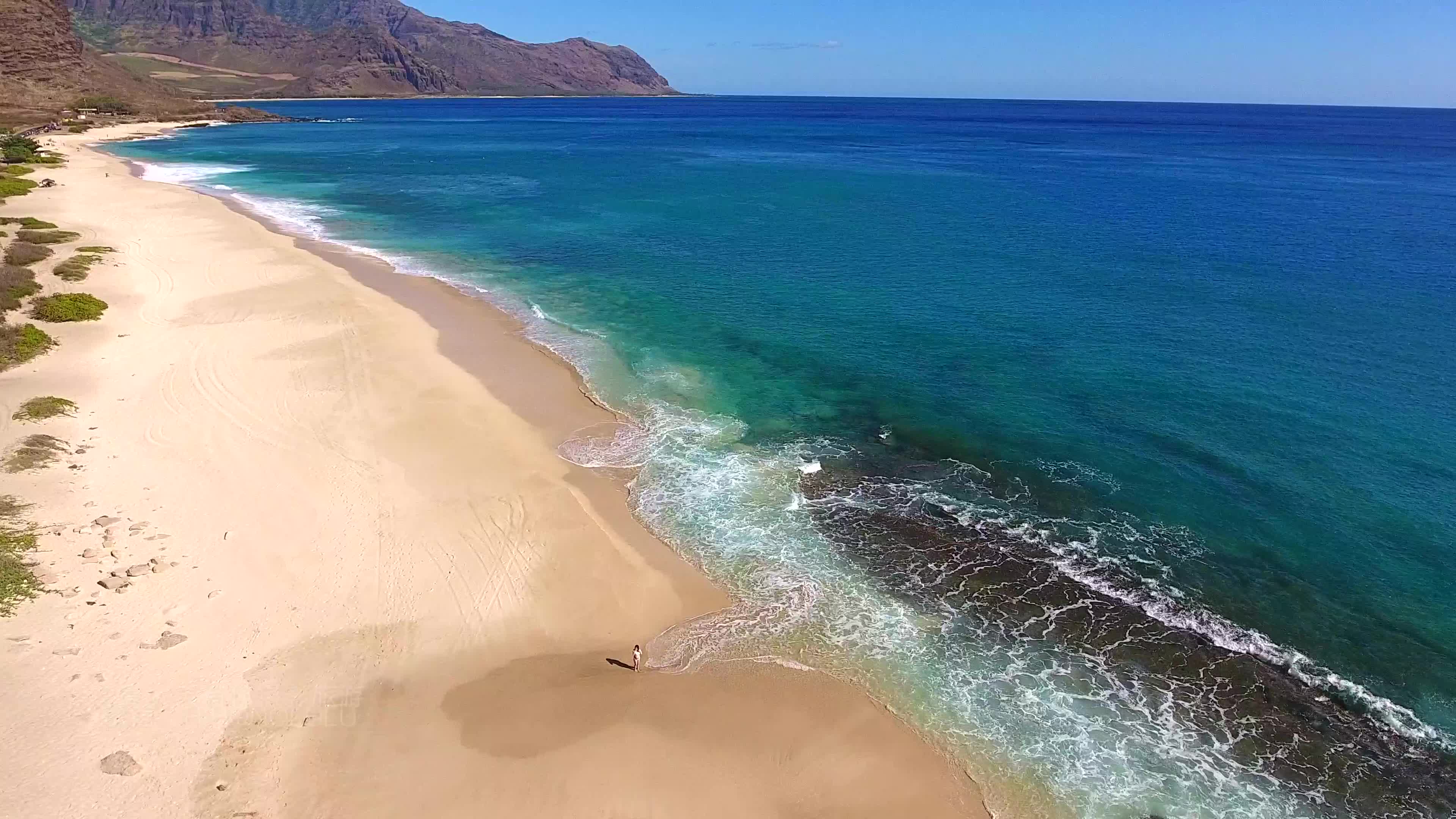 夏威夷摄影旅游 欧胡岛最西端的海滩公园 yokohama bay / keawaula