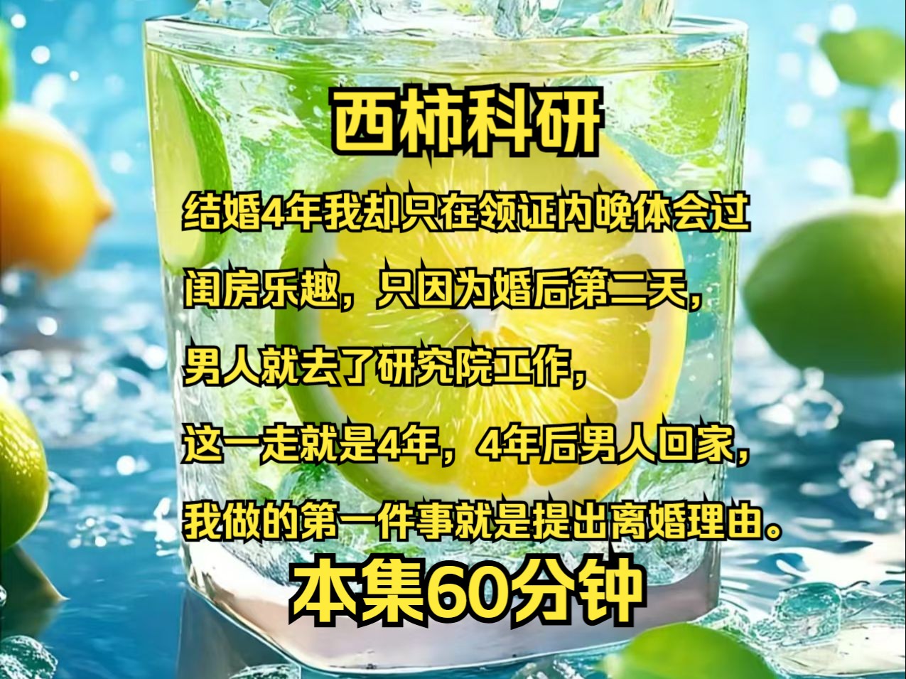 结婚4年,我却只在领证内晚体会过闺房乐趣,只因为婚后第二天,男人就去了研究院工作,这一走就是4年,4年后男人回家,我做的第一件事就是提出离婚...