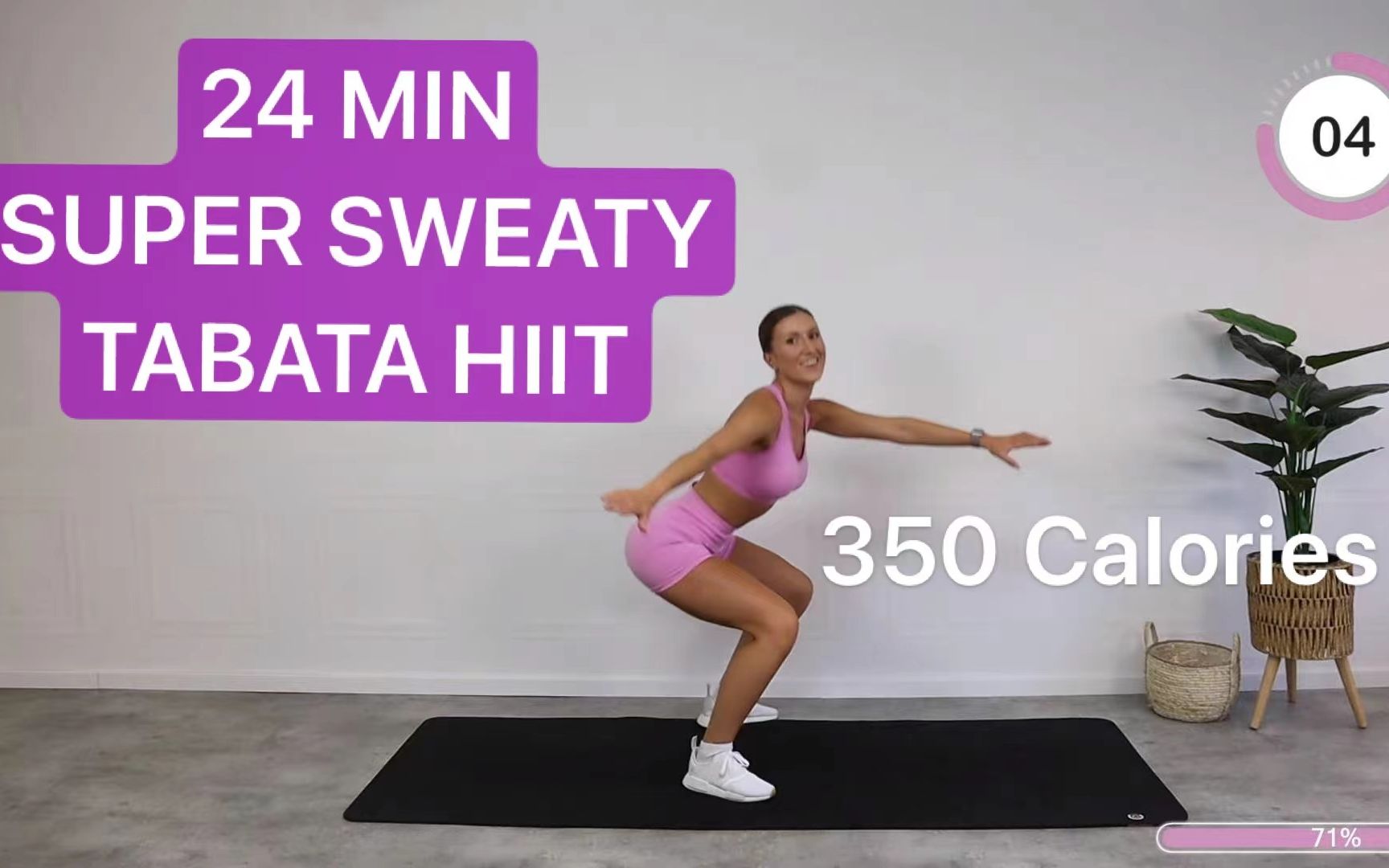 [图]【Eleni Fit】趣味Tabata训练！24分钟350卡高阶版HIIT|Super Sweaty|Motivation|2022.8.11更新