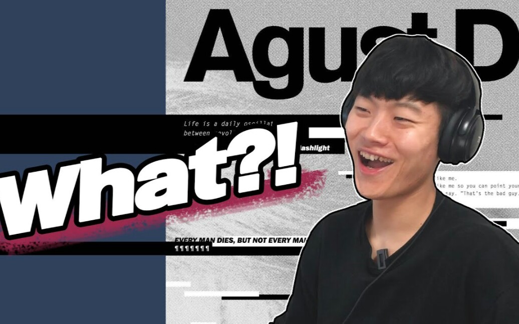 【感性小哥Reaction】[英字]闵玧其SUGA Augst D mixtape全辑哔哩哔哩bilibili