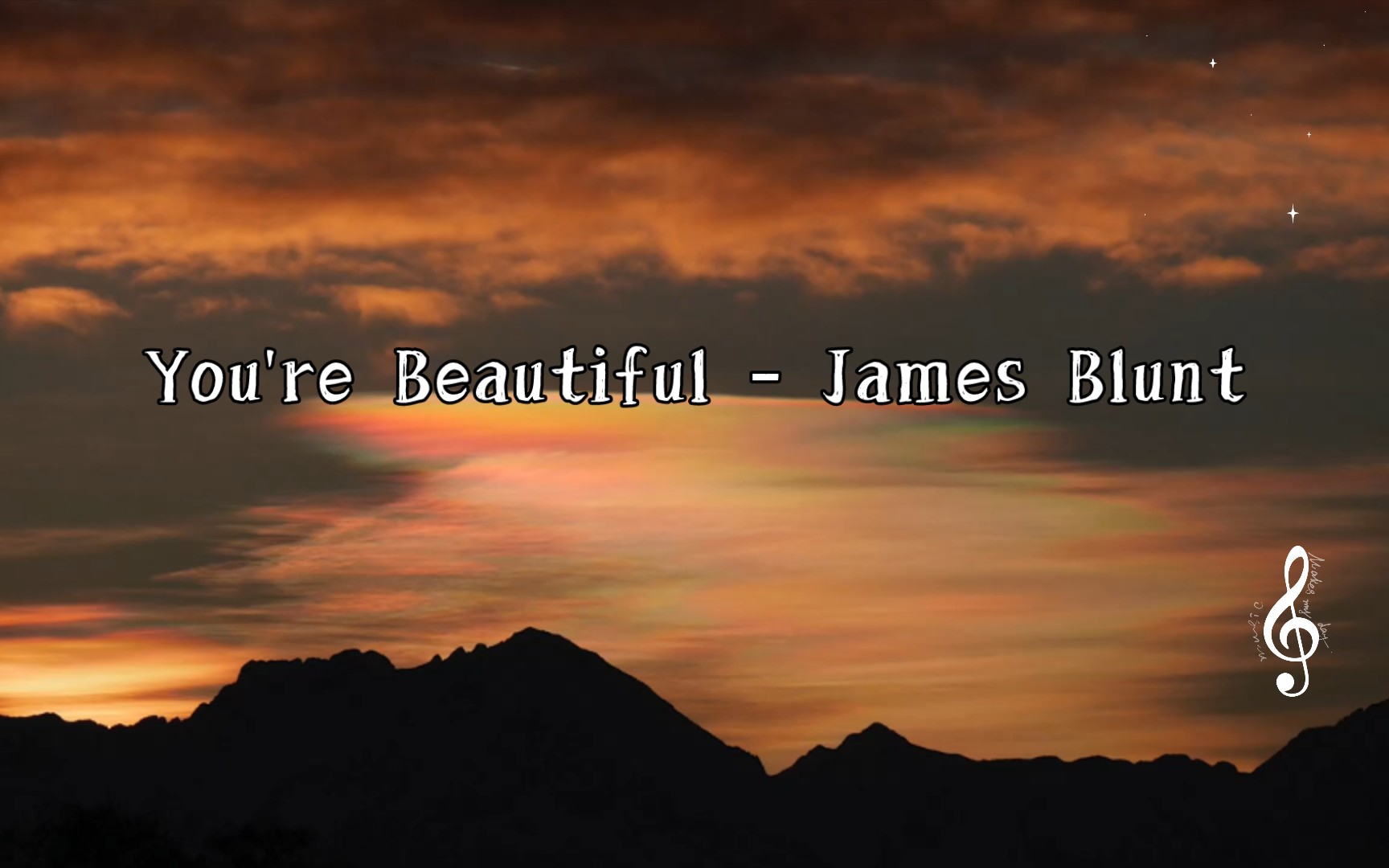 [图]You're Beautiful - James Blunt (Lyrics)