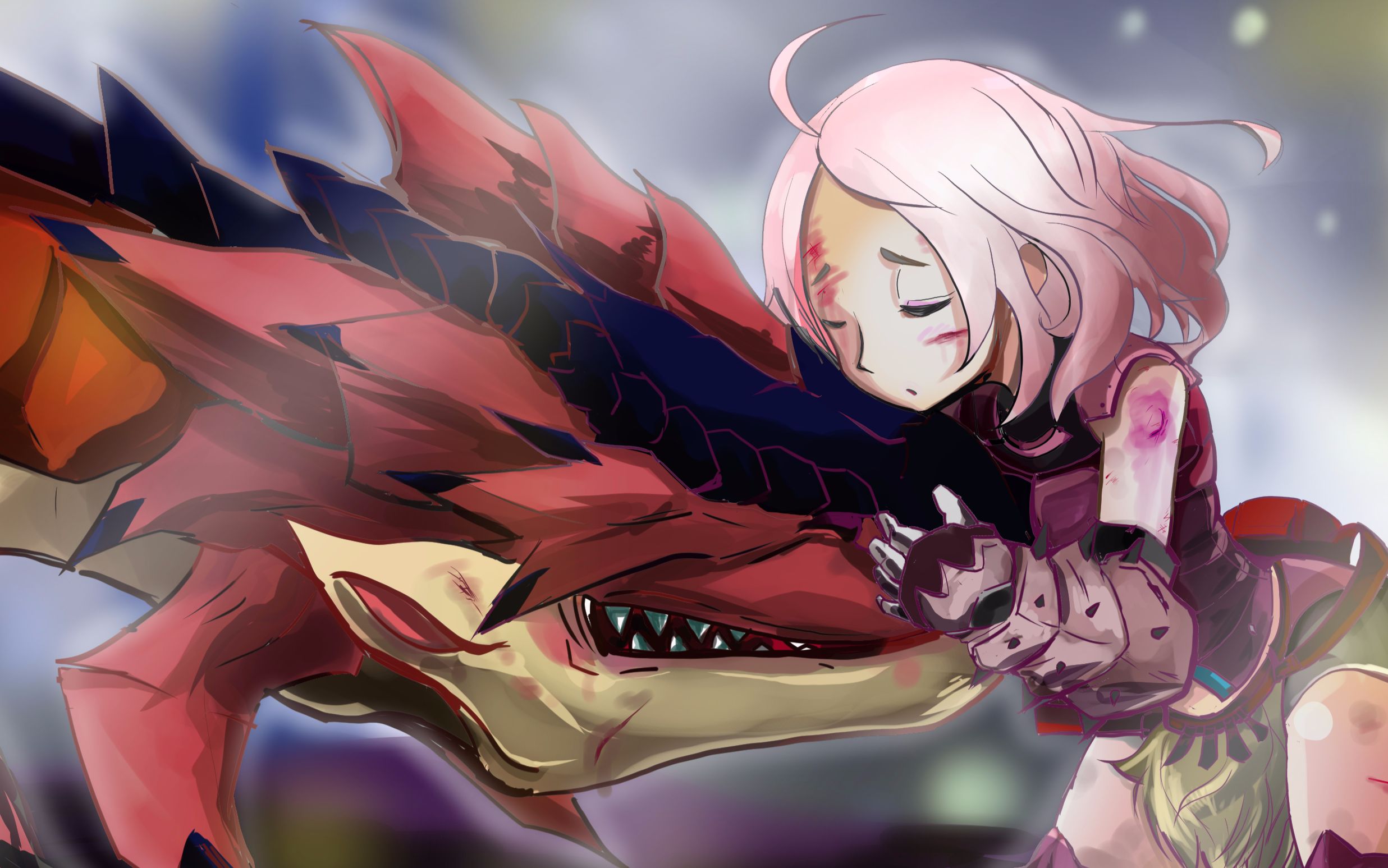 骑士【mhp3】太刀开荒 《和雄火龙宝宝一起"舞"·"娘"》剪辑版(vol.