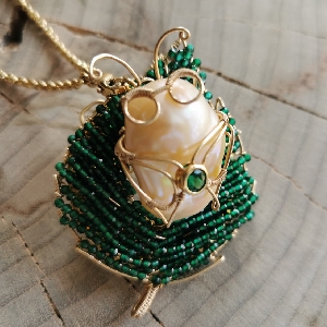 【巴洛克珍珠绕线】戴草帽的小女孩