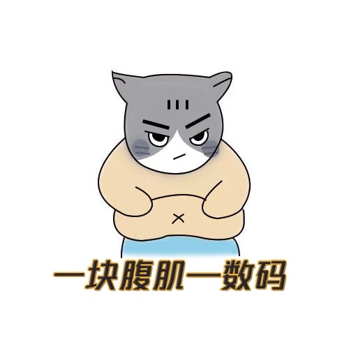 一块腹肌-数码