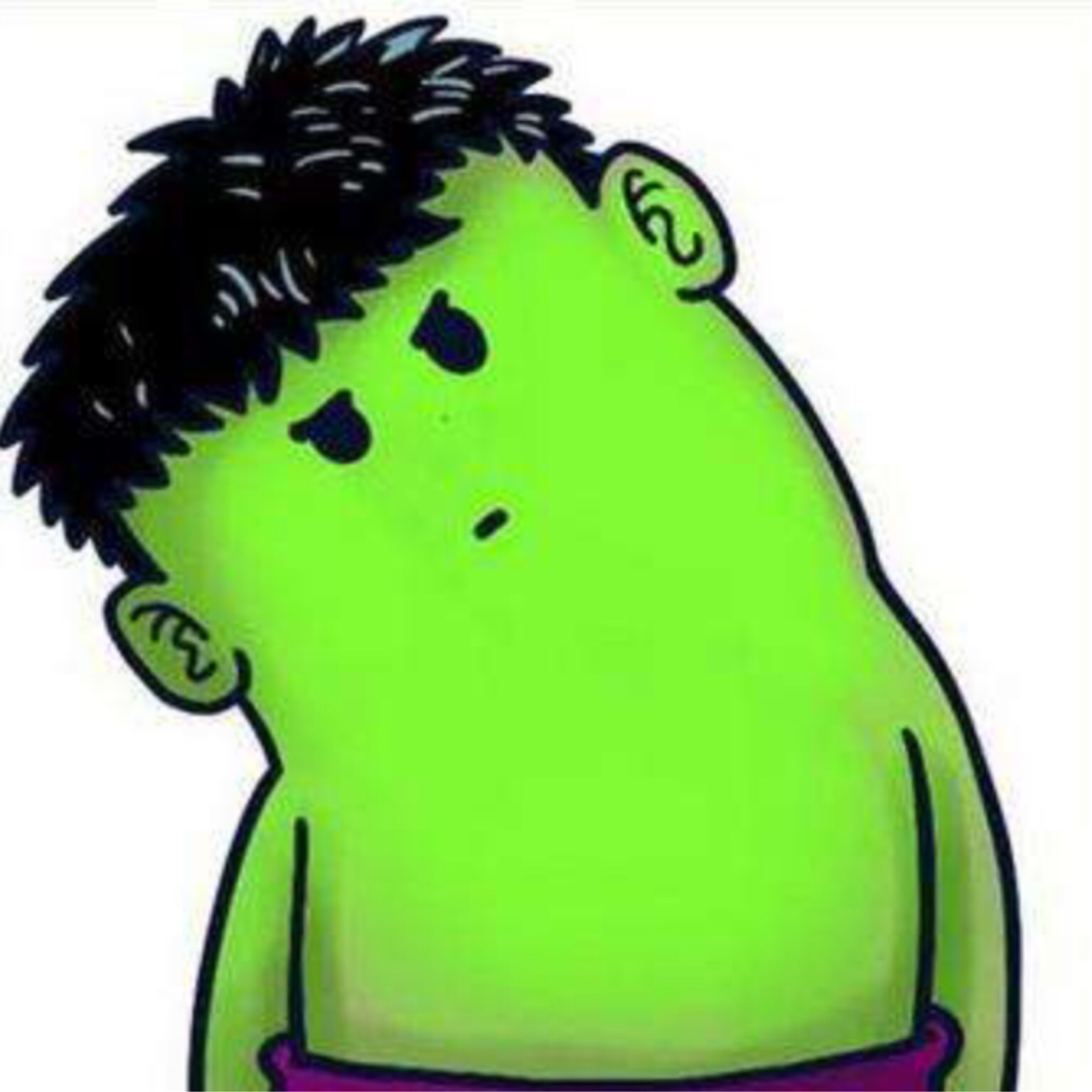 一只在飞的小绿人