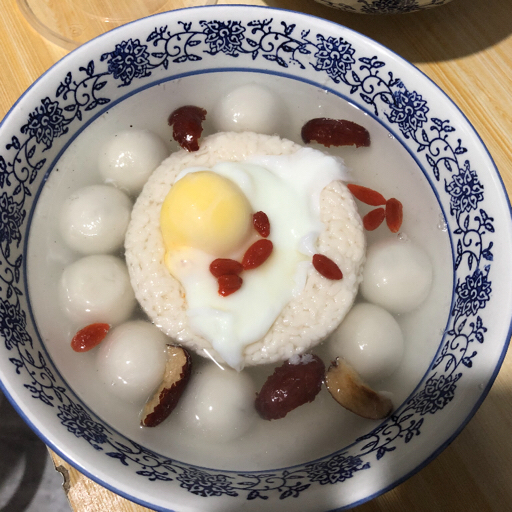 酒酿鸡蛋汤圆