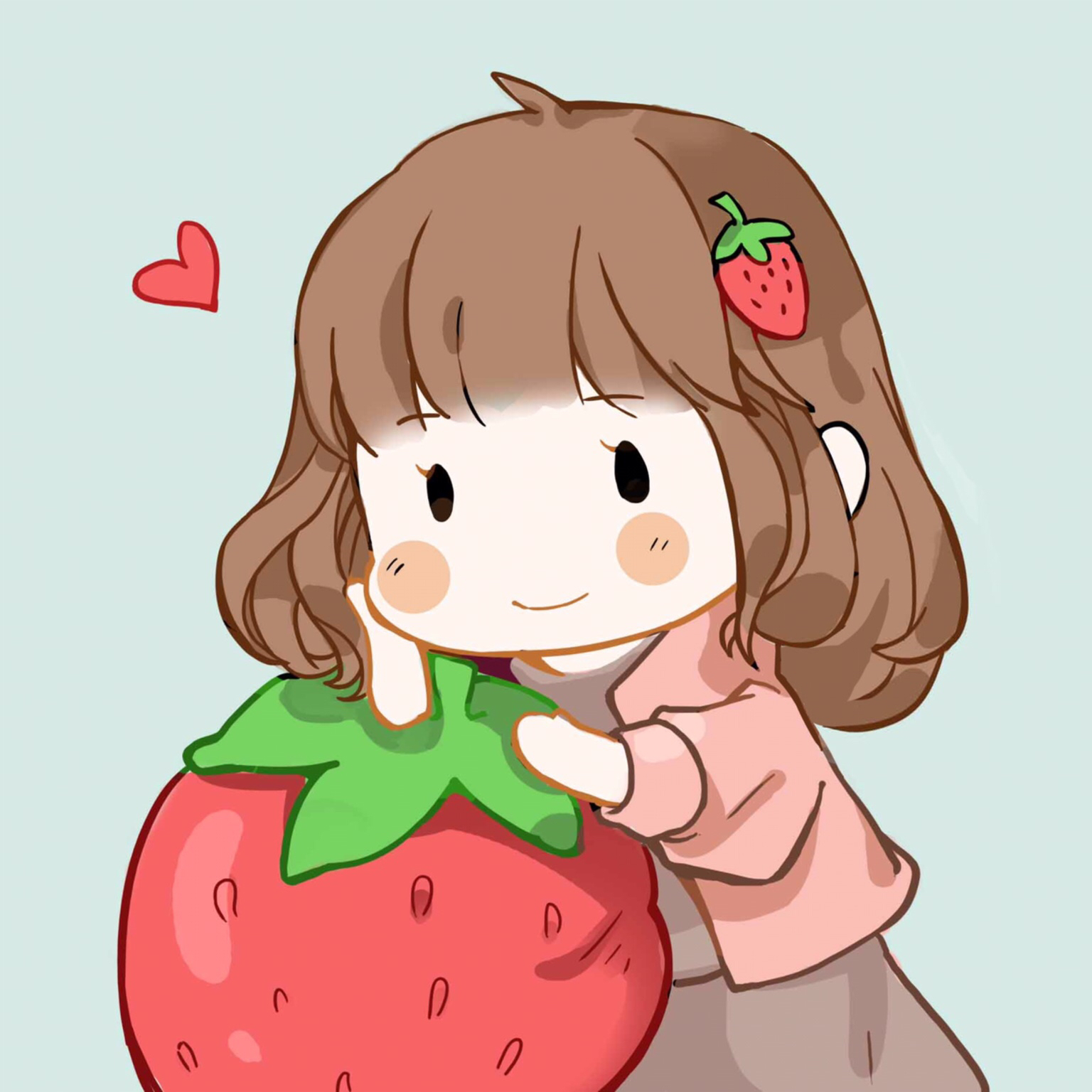 草莓可爱头像小仙女图片