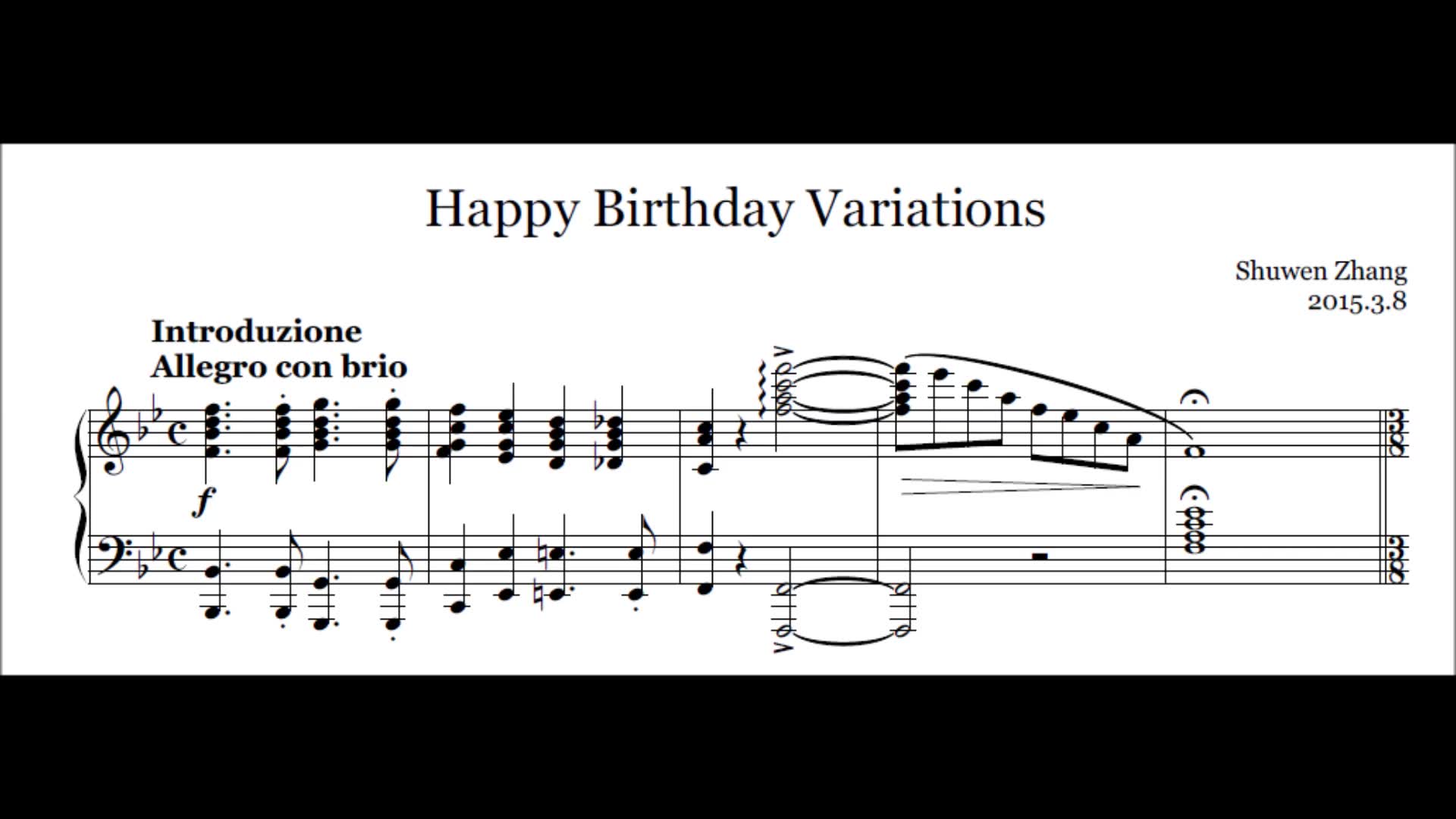 [图]生日快乐变奏曲 Happy Birthday Variations